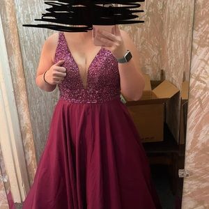 Magenta Prom Dress